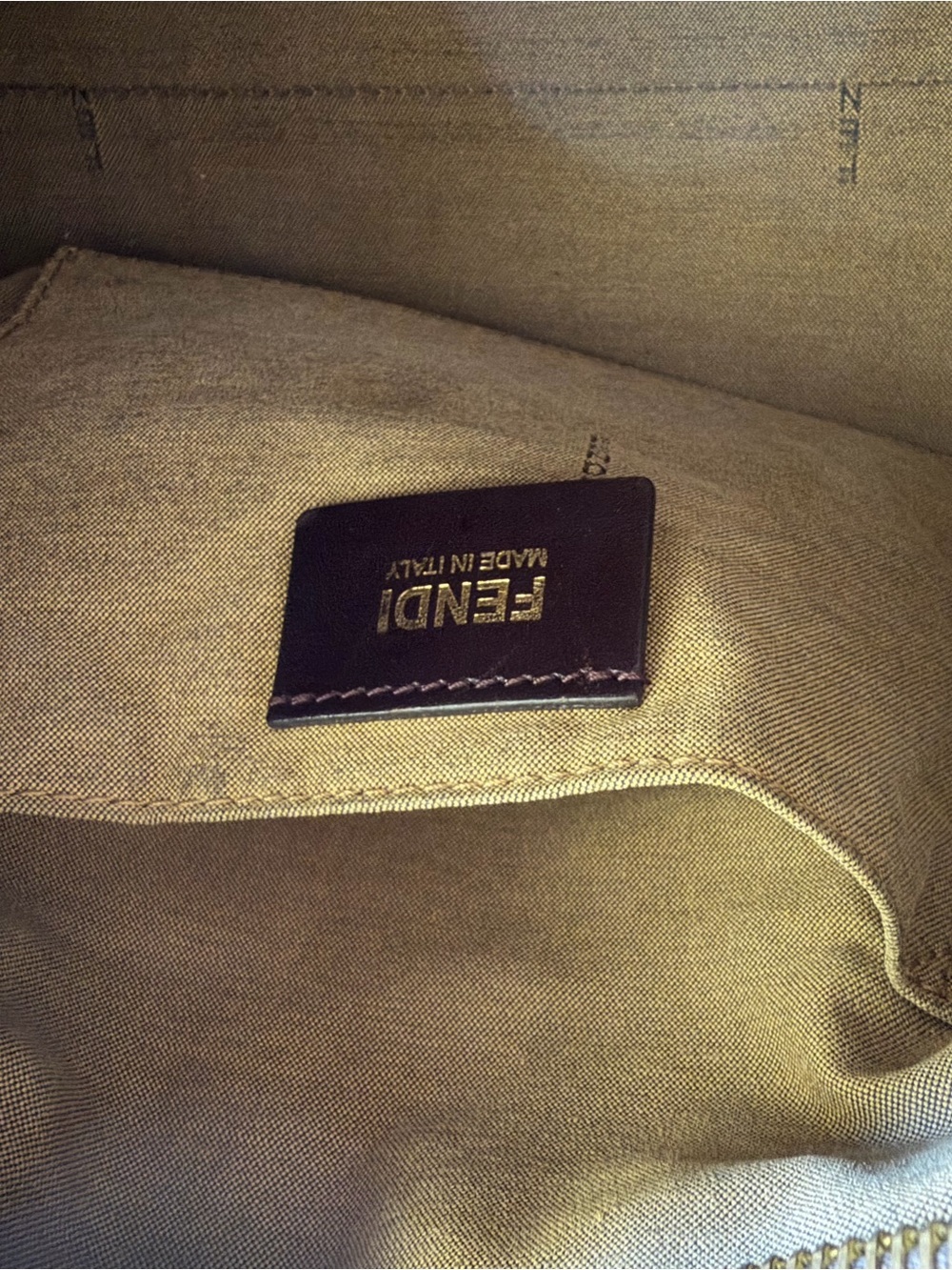 Fendi Brown/Black FF Monogram Zucca Bag - Picture 7 of 10